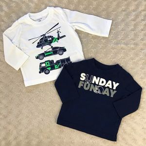 Carter’s 6 Months Shirt Bundle Sunday Funday Blue